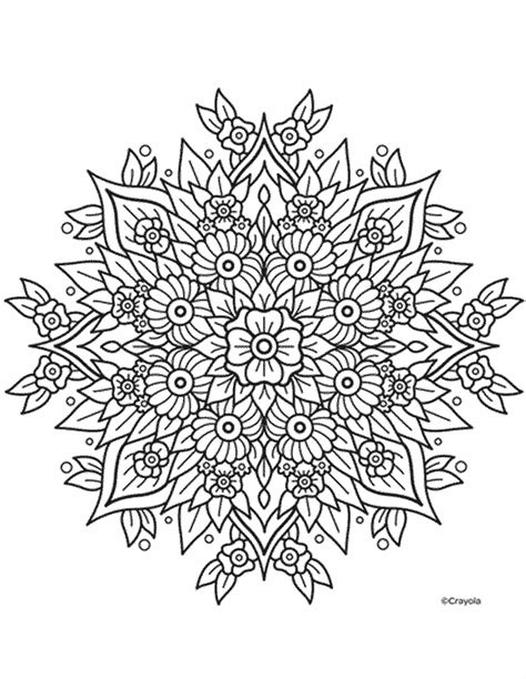 Flower Mandala Coloring Home