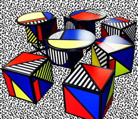 The memphis style or design would be the look that would define the aesthetic of the 1980s. Interiors | Memphis Group Style | Pattern People