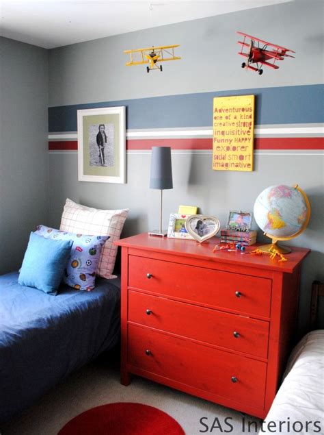 Boys room color block boys room colors kids room inspiration what kid wouldn t love this colorful and creative bedroom How To Choose The Right Colors For The Kids' Rooms