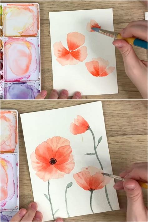 Best Watercolor Flowers Tutorials Videos In Watercolor Flowers Tutorial Floral