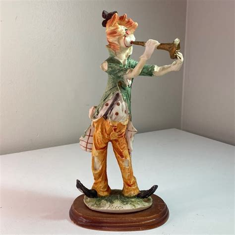 vintage accents vintage pucci hobo clown playing horn statuette figurine retro collectible