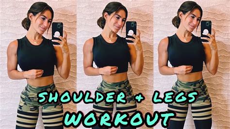 Shoulder And Legs Workout Routines For Women With Drea Thomas Workout