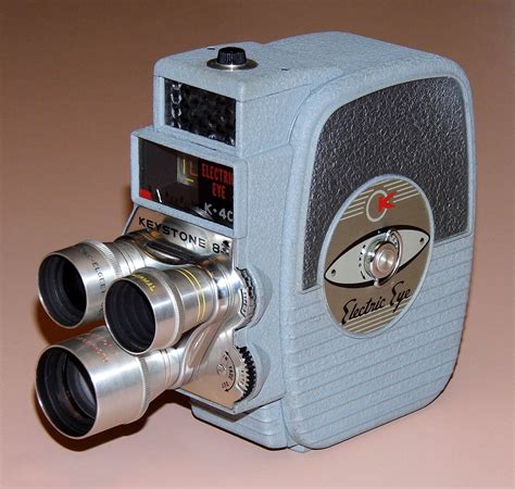 Vintage Keystone Mm Home Movie Camera Model K C Three Lens Turret