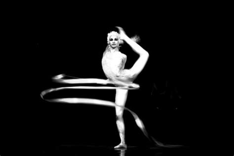 Dancer For Le Cirque Du Soleil Performing In Dubai Black And White