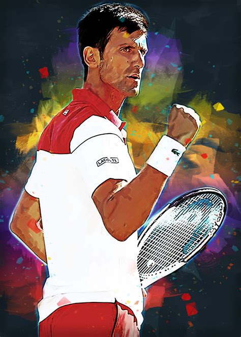 'Novak Djokovic' Poster by Fasata Design | Displate | Poster prints