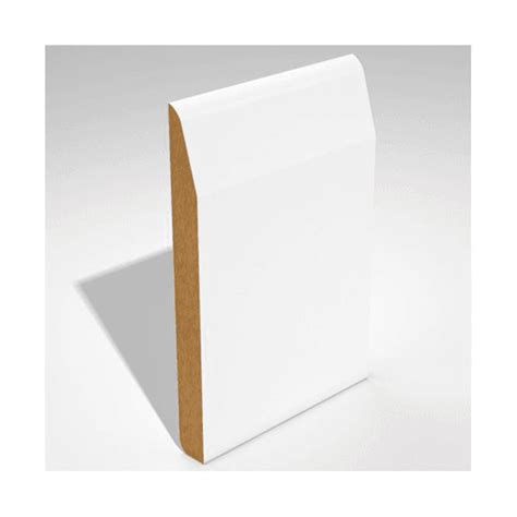 Mdf 18mm X 119mm Pre Primed Chamfer Round Edge Skirting Board Gw Leaders