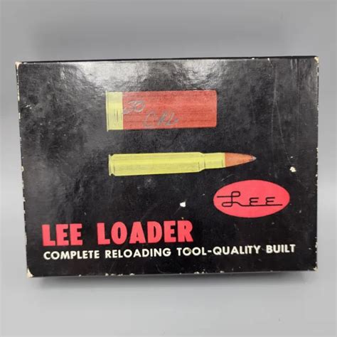 Vintage Lee Loader Win Winchester Complete Rifle Reloading Tool Set Picclick