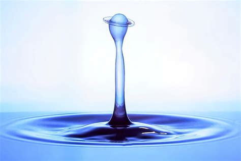 Water Drop Impact Photograph By Frank Foxscience Photo Library Fine