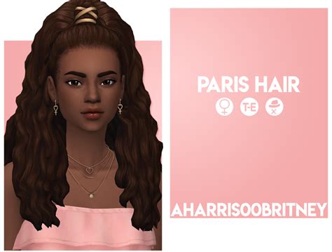 Paris Hair The Sim In The Preview Picture Uses Aharris00britney