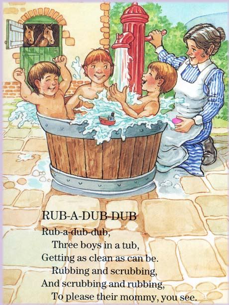 Stepping all over your dub. inkspired musings: Nursery Rhyme Time with 3 Men in a Tub!