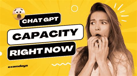 How To Fix Chat GPT Is At Capacity Right Now Error Solution Trick