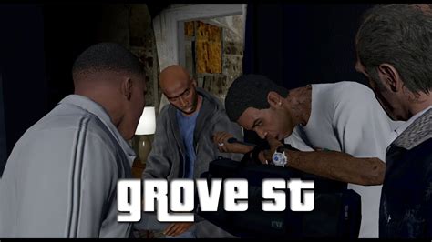 Gta V Grove Street Gameplay Cjs House Youtube
