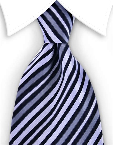 Black White And Silver 4 Wide Striped Tie Gentlemanjoe