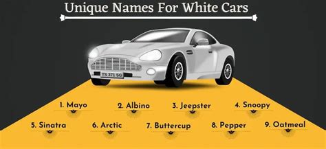 150 Unique And Cool White Car Names Oicun