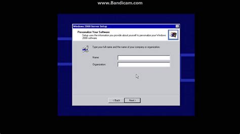 Installing Windows 2000 Youtube