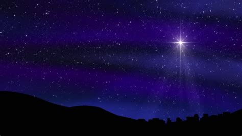 Beautiful Sky With Twinkling Stars And A Large Bright Star Above The