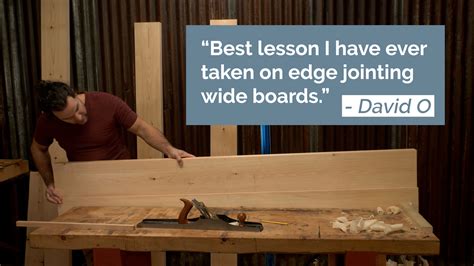 Edge Jointing Long Boards By Hand Free Step By Step Video The