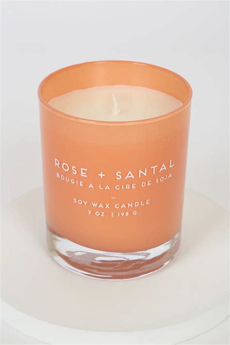 Rose Santal Soy Wax Candle Candles Soy Wax Candles Soy Wax
