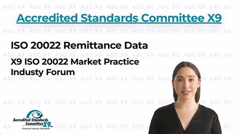 Overview Of Asc X9 Iso 20022 Remittance Content Market Guide Youtube