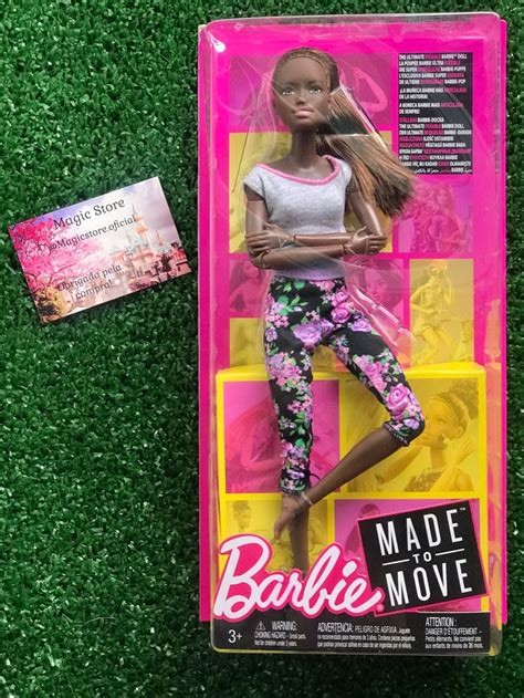 barbie negra nova made to move valor r 179 90 barbie barbiefashion barbiemadetomove barbie