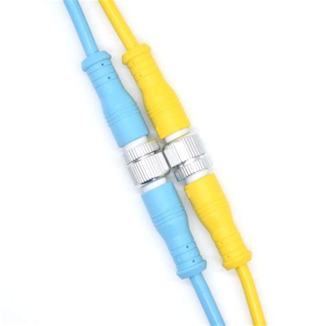 China Waterproof Terminal Connector M12 2 Pin Electric Waterproof