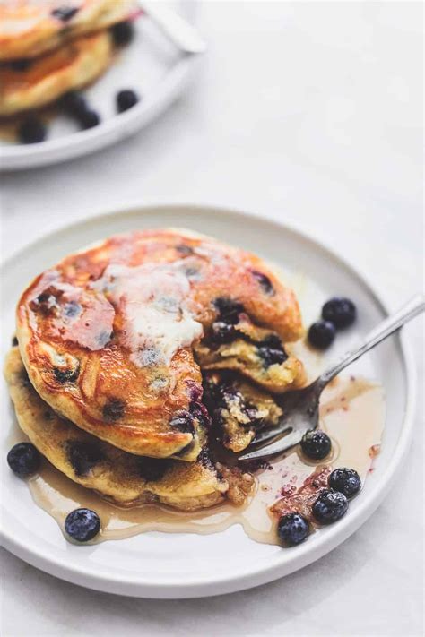 Extra Super Fluffy Blueberry Pancakes Creme De La Crumb
