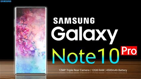 Samsung Galaxy Note 10 Pro Pricerelease Datefirst Lookintroduction