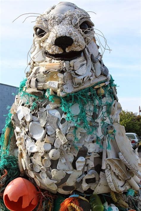 Art Made From Trash Found On Beach Amusing Planet Trash Art