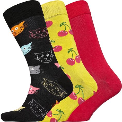 Buy Happy Socks Mens Waterfall Three Pack Socks Multi