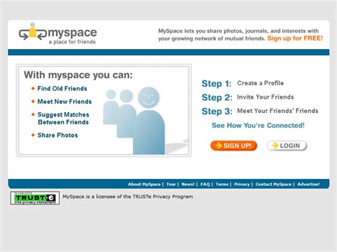 Myspace Website In 2003 Web Design History Design Meeting New Friends
