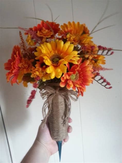 , autumn cone flower, cone arrangement,grave, tombstone arrangement, cemetery flowers. Pin by Em Reed on Serenity Art, Crafts and Photography ...