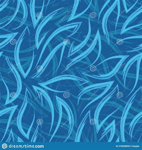 Corner Pattern Wave Blue Vector Seamlessly Seamless Texture
