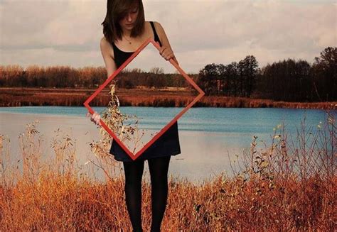 Optical Illusion Using Mirror Framing Photography Mirror