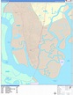 Brunswick Georgia Wall Map (Color Cast Style) by MarketMAPS - MapSales