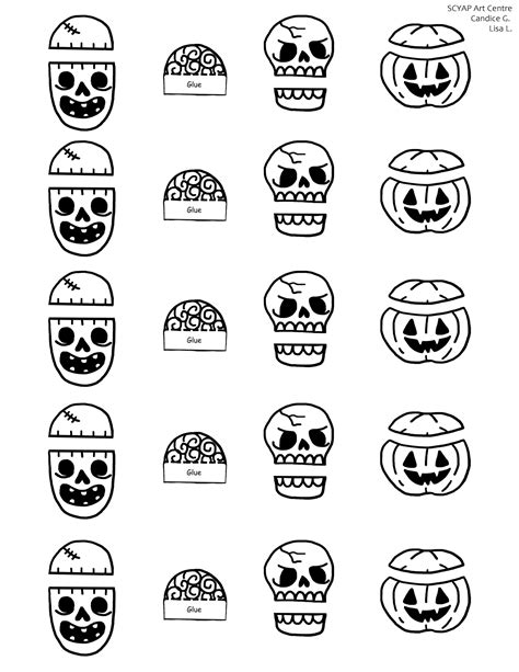 Halloween Clothes Pin Craft Printable Scyap