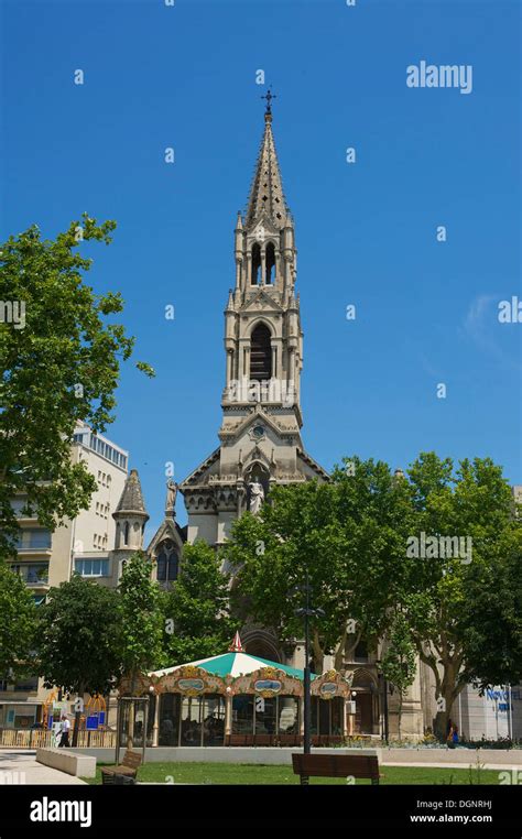 Bell Tower Of The Church Of Sainte Perpétue And Sainte Félicité Nîmes