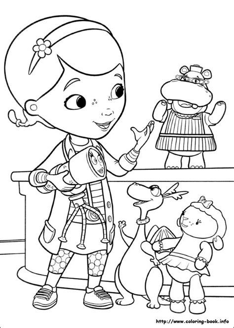 Isolated objects on white background. Doc McStuffins Coloring Pages On Coloring-Book.info ...
