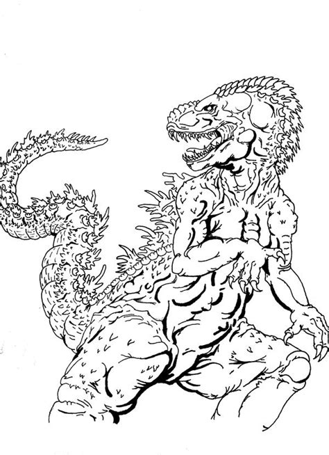Godzilla Vs Gigan Coloring Pages To Print Coloring Pages