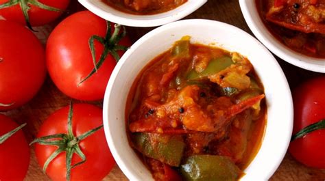 Tomato And Capsicum Pepper Curry Urban Rajah