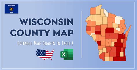 Wisconsin County Map And Population List In Excel