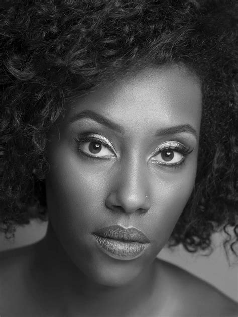 African American Woman Black And White Photo Retouching Mitch Heider Productions