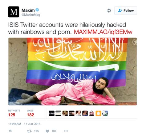 Hackers Add Rainbows Gay Pride Slogans To ISIS Accounts