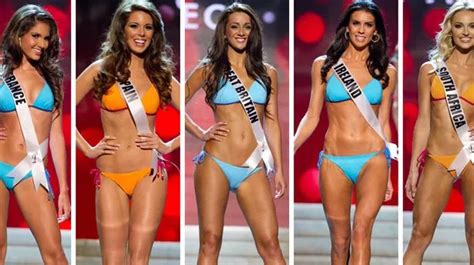 Miss Universe Contestants Take Part In Swimsuit Competition Mirror Online