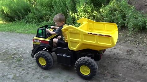 Tonka Ride On Mighty Dump Truck For Kids Youtube