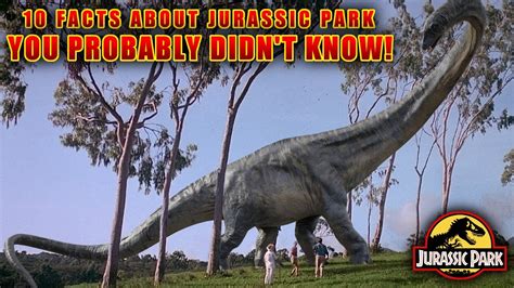 Interesting Facts About Jurassic Park That You Probably Didn T Know