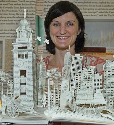 The Artist Who Creates Amazing Paper Models From Dusty Old Books