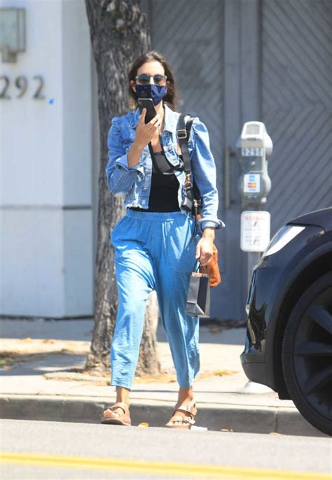 Jessica Alba In A Blue Denim Jacket Was Seen Out In Los Angeles 0830