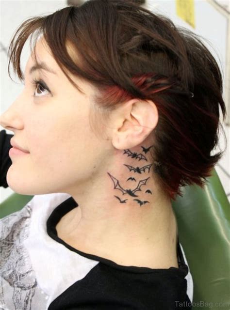40 Cool Neck Tattoos Behind Ear