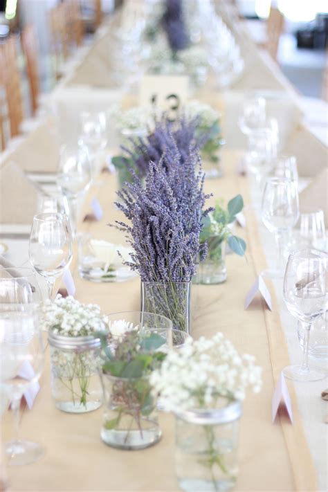 Rustic Chic Lavender Centrepiece Lavendel Hochzeit Tischdekoration Hochzeit Lila Hochzeit