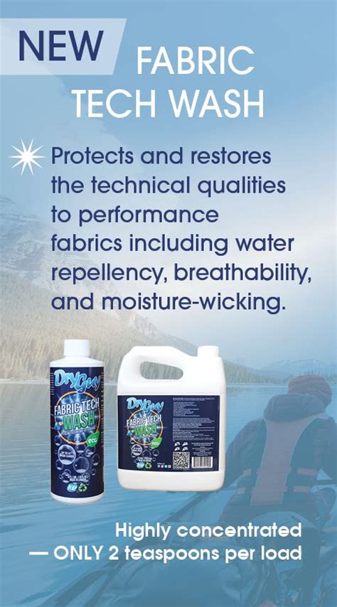 Dry Guy Fabric Tech Wash Protects And Restores The Technical Qualities To Performance Fabrics